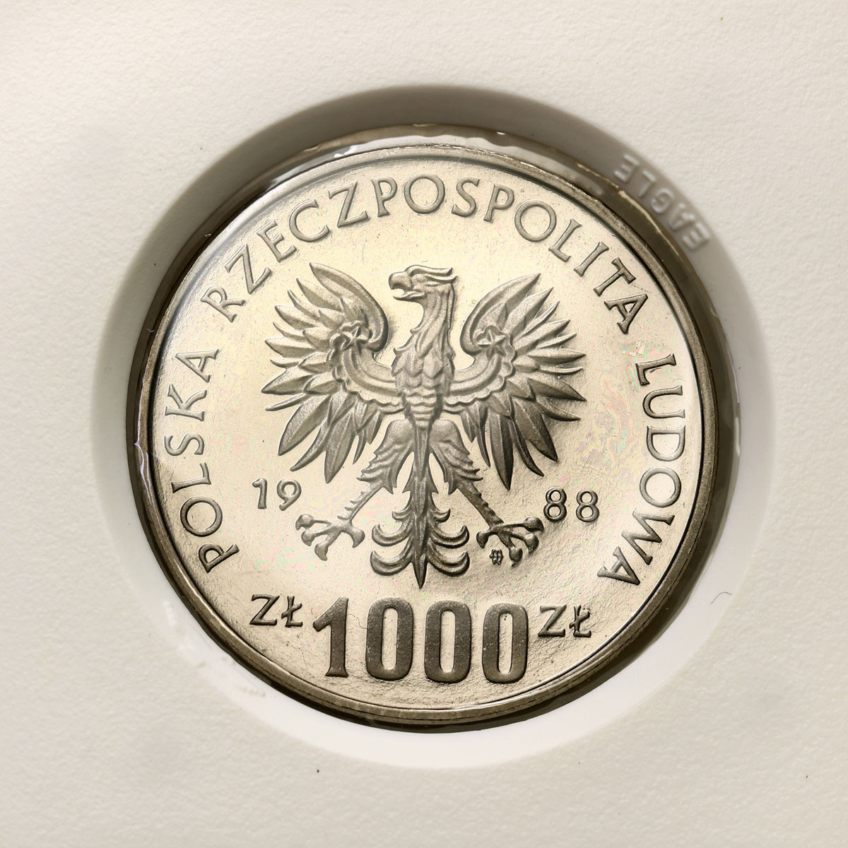 PRL. PRÓBA Nikiel 1000 złotych 1988 -  Jadwiga